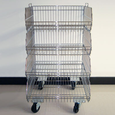 Giá đỡ hiển thị giỏ dây Chrome có thể xếp chồng lên nhau với cấu trúc KD
